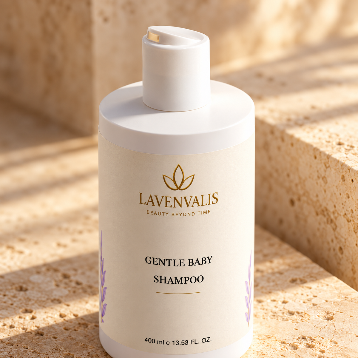 Lavenvalis Gentle Baby Shampoo 400 ml — cap detail