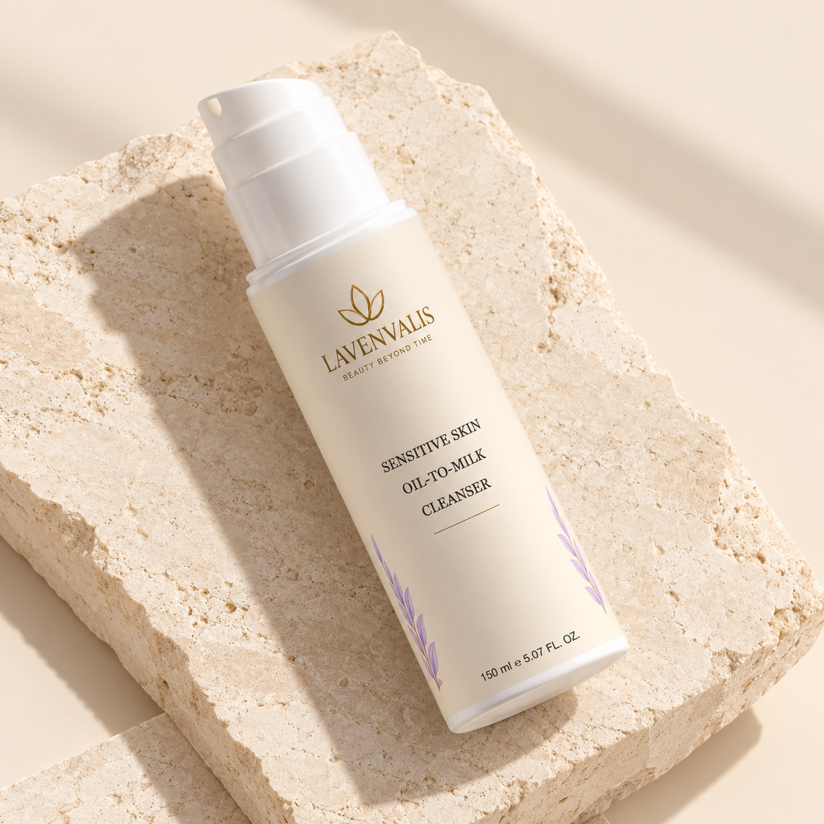 Lavenvalis cleanser — angled bottle