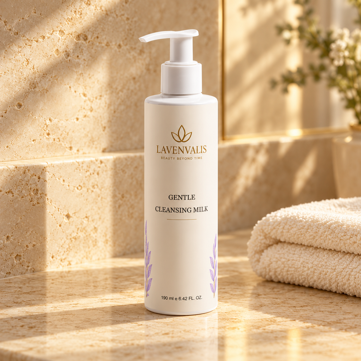 Lavenvalis Gentle Cleansing Milk 190 ml — bathroom still life