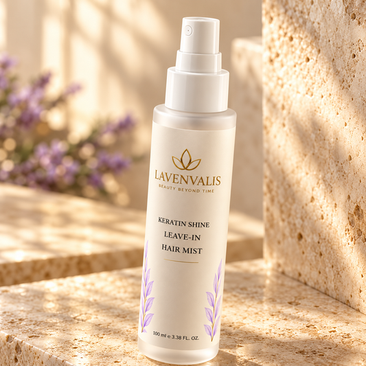 Lavenvalis Keratin Shine Leave-In Hair Mist 100 ml — sprayer detail