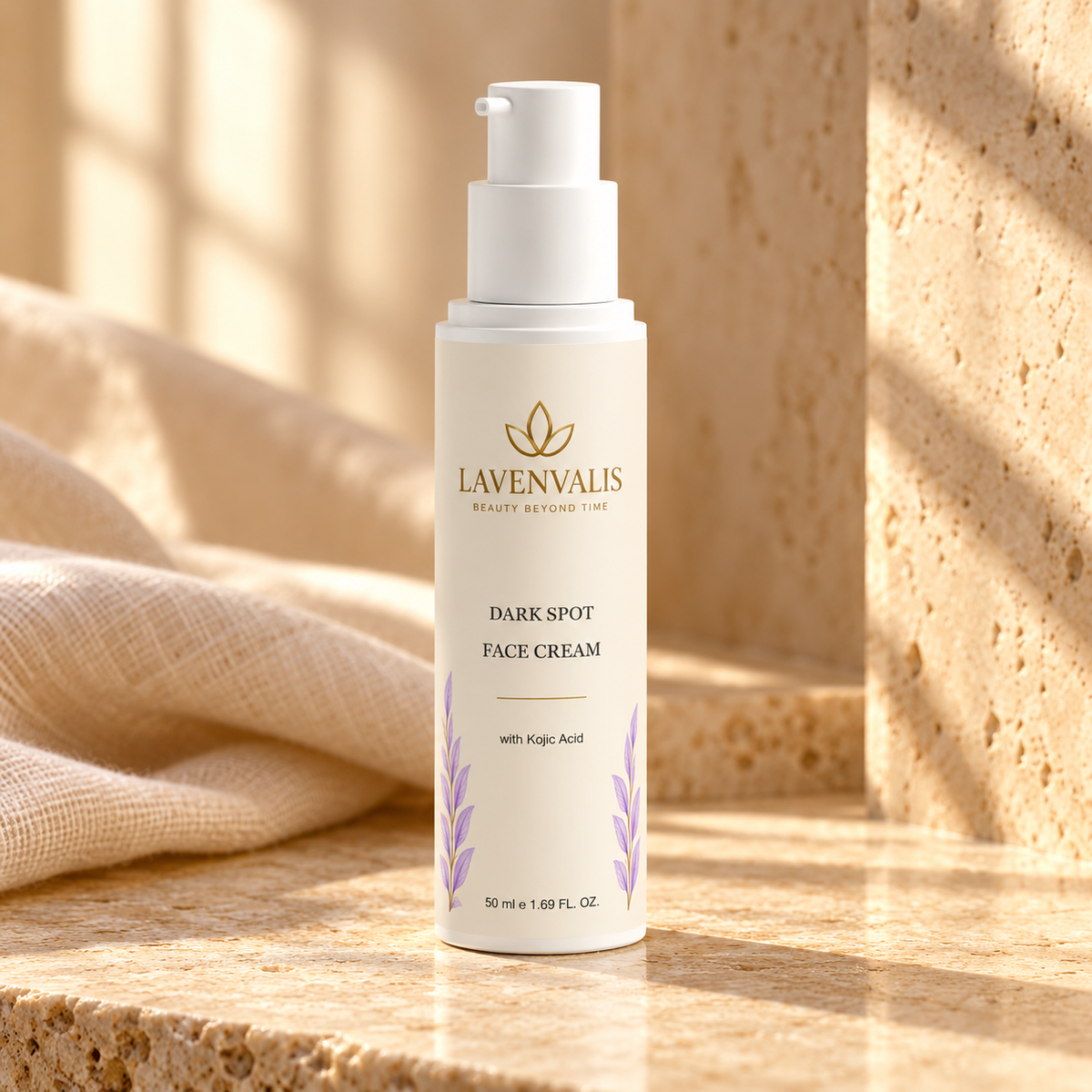Lavenvalis Dark Spot Face Cream with Kojic Acid 50 ml — front bottle