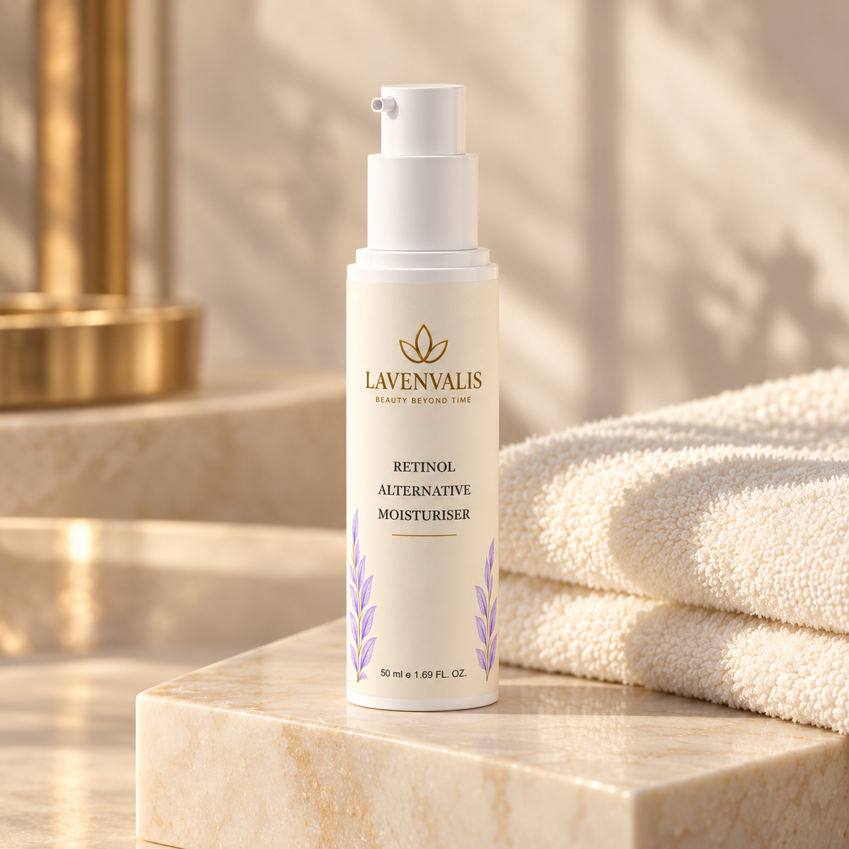 Lavenvalis Retinol Alternative Moisturiser 50 ml — care ritual still life