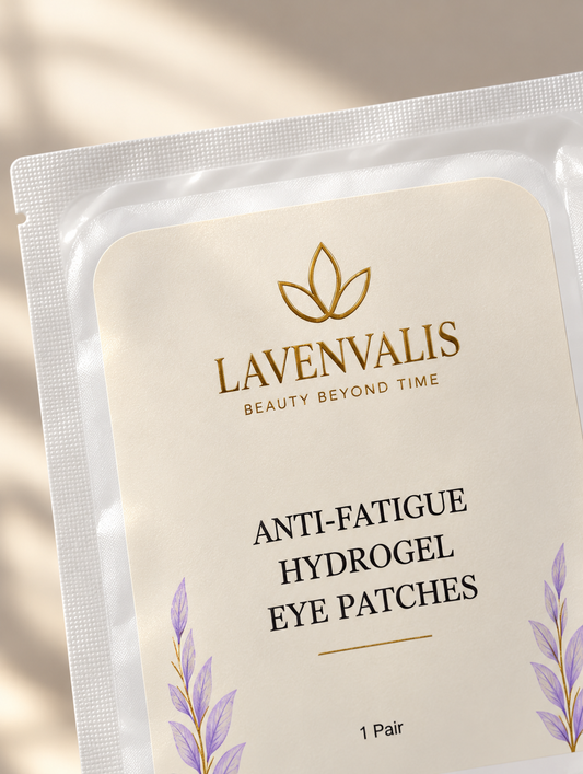 Lavenvalis Anti-Fatigue Hydrogel Eye Patches — label detail