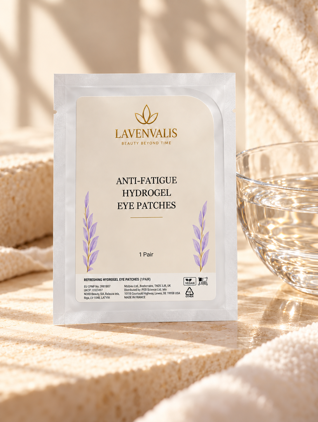 Lavenvalis Anti-Fatigue Hydrogel Eye Patches — ritual still life