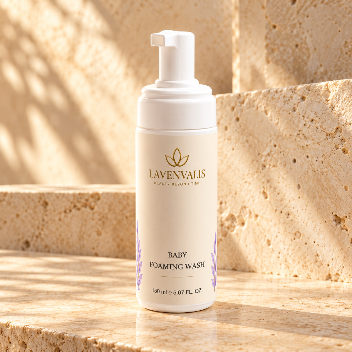 Lavenvalis Baby Foaming Wash 150 ml — front bottle