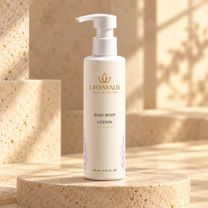 Lavenvalis Baby Body Lotion 190 ml — front bottle