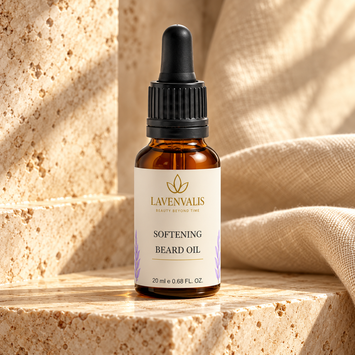 Lavenvalis Softening Beard Oil 20 ml — front hero