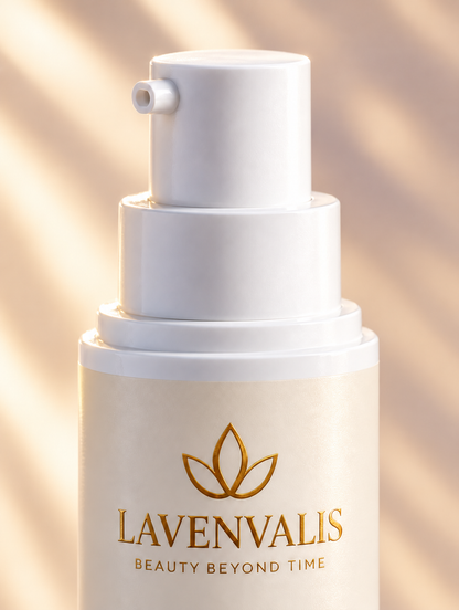 Lavenvalis Blemish Care Moisturiser 50ml — pump and logo detail