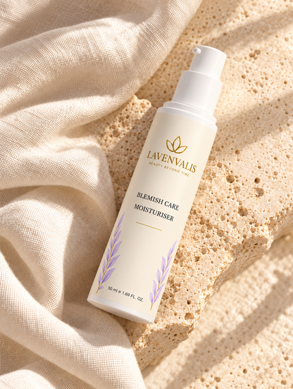 Lavenvalis Blemish Care Moisturiser 50ml — diagonal flat lay