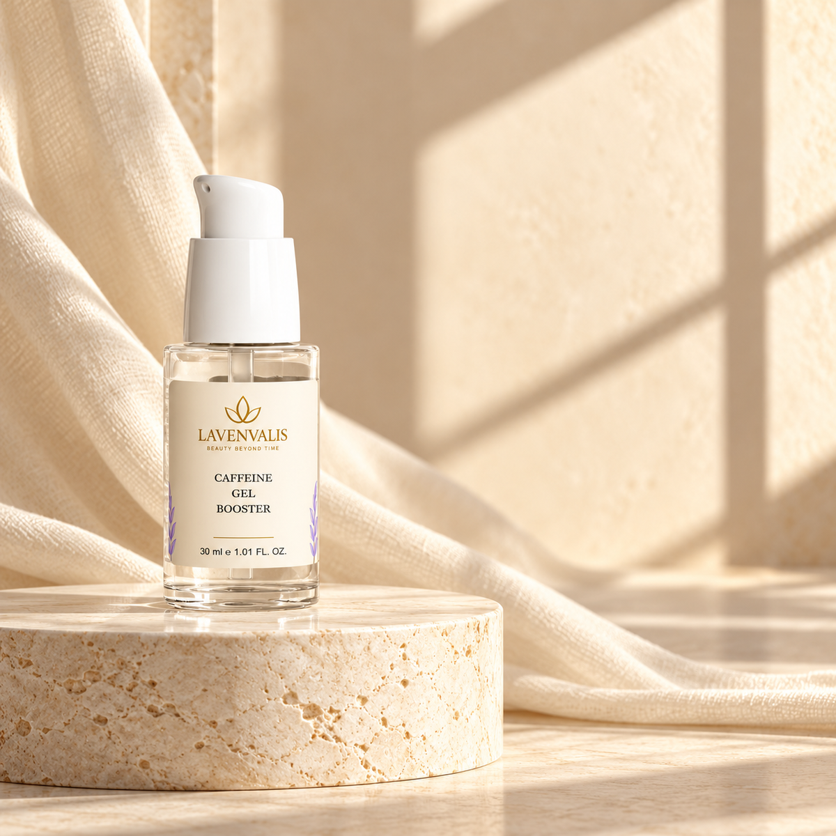 Lavenvalis Caffeine Gel Booster 30 ml — editorial bottle composition