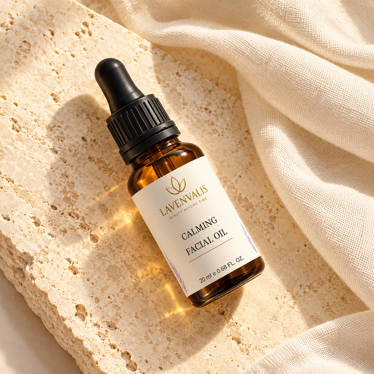 Lavenvalis Calming Facial Oil 20 ml — diagonal view