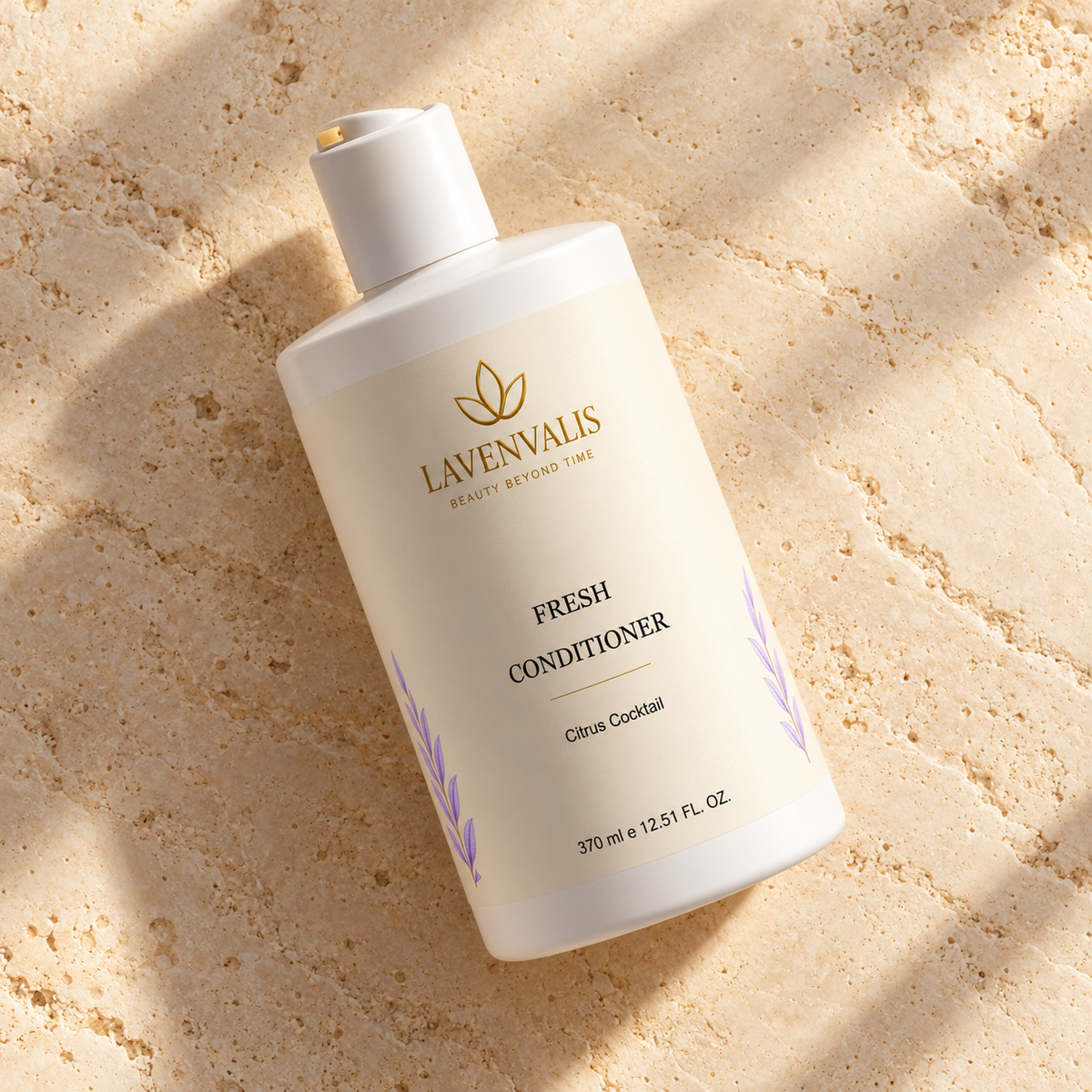 Lavenvalis Fresh Conditioner Citrus Cocktail 370 ml — diagonal bottle