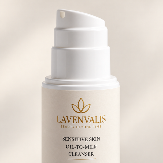 Lavenvalis cleanser — pump and label detail