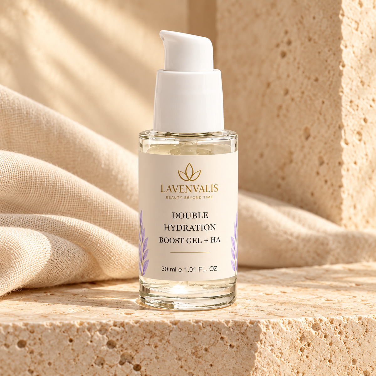 Lavenvalis Double Hydration Boost Gel + HA 30 ml — front hero