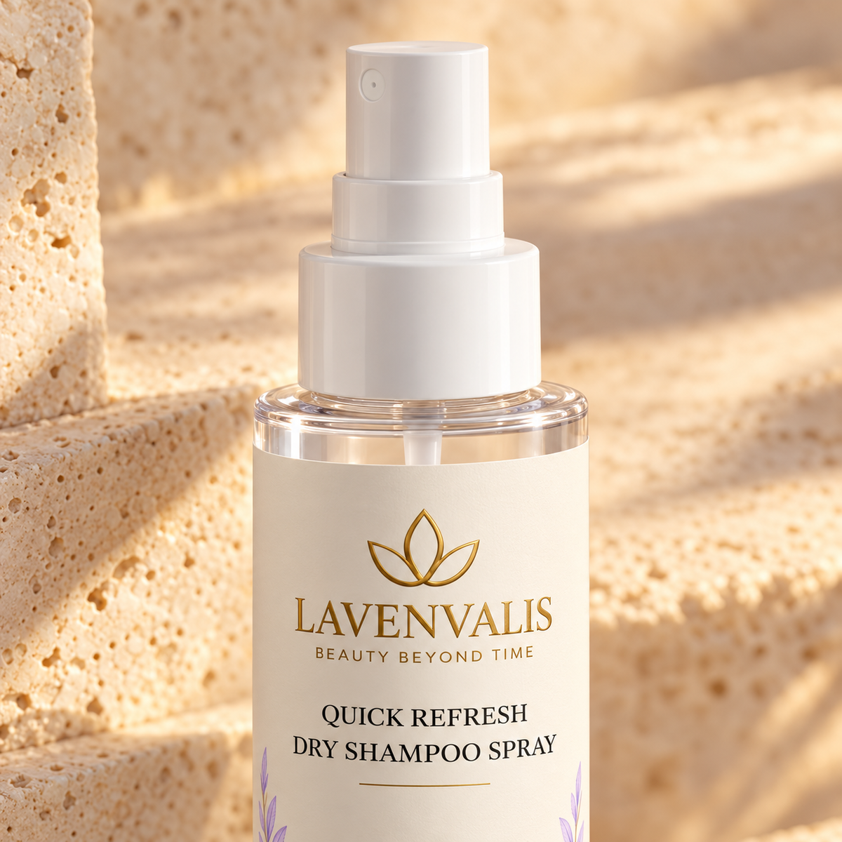 Lavenvalis Quick Refresh Dry Shampoo Spray 100 ml — spray detail