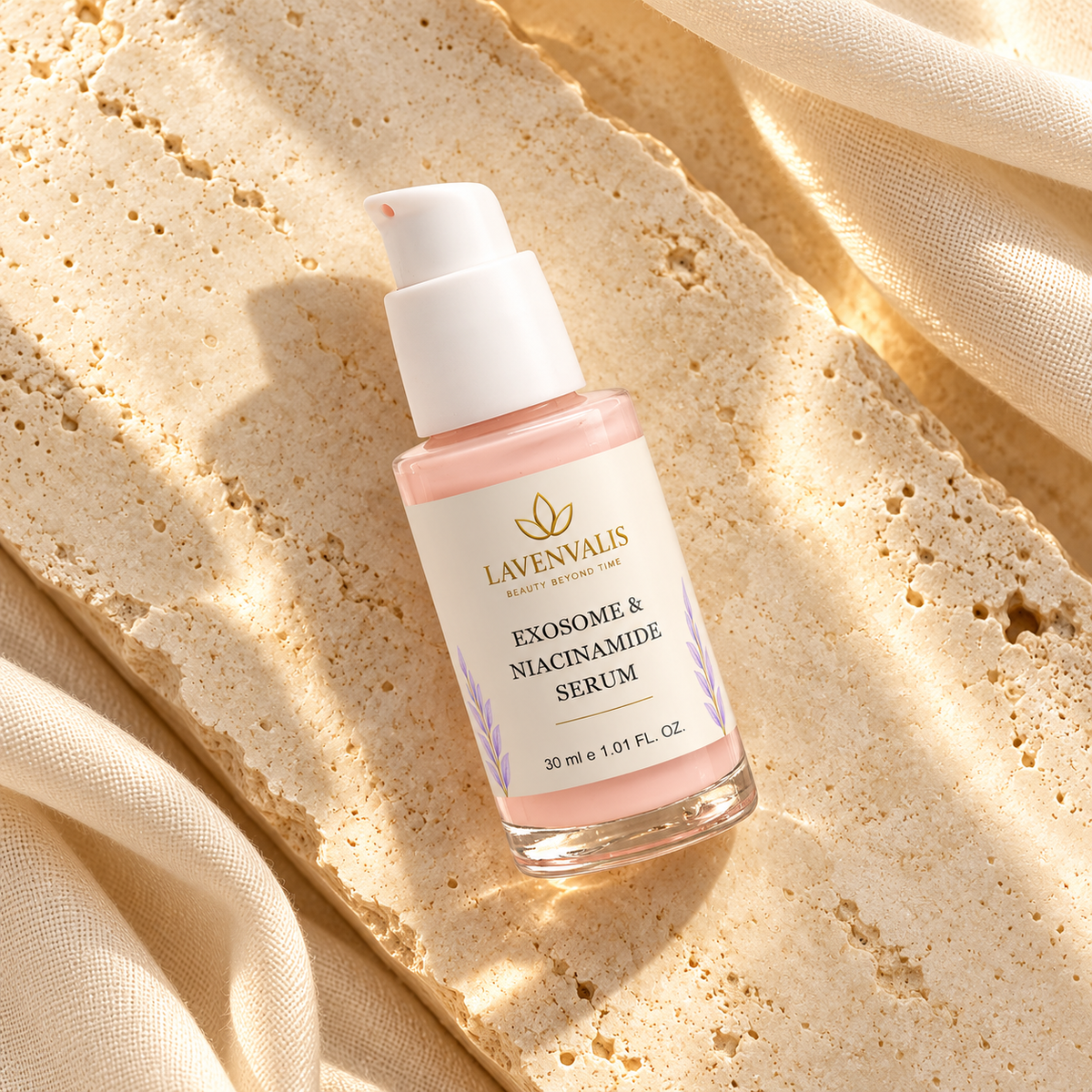 Lavenvalis Exosome & Niacinamide Serum 30 ml — diagonal view