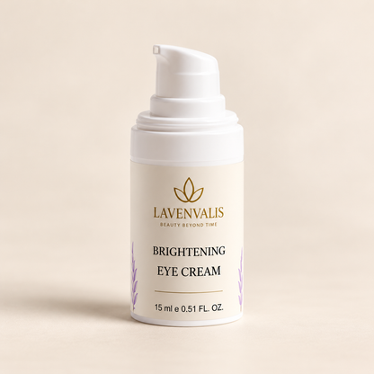 Lavenvalis Brightening Eye Cream 15 ml, bottle-only studio view 1