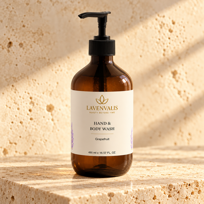 Lavenvalis Hand & Body Wash Grapefruit 490 ml — front hero