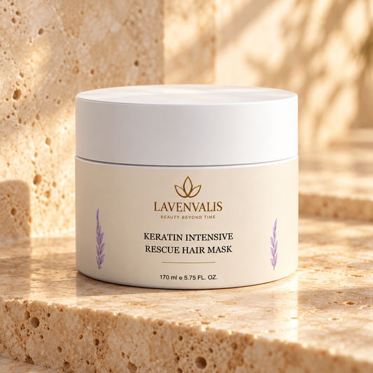 Lavenvalis Keratin Intensive Rescue Hair Mask 170 ml — front jar