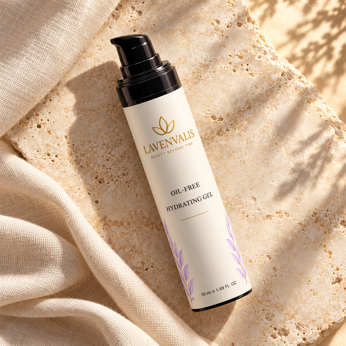 Lavenvalis Oil-Free Hydrating Gel 50 ml — diagonal campaign view