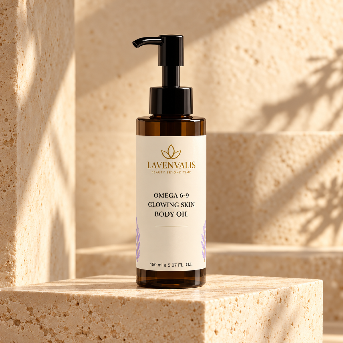 Lavenvalis Omega 6-9 Glowing Skin Body Oil 150 ml — front bottle