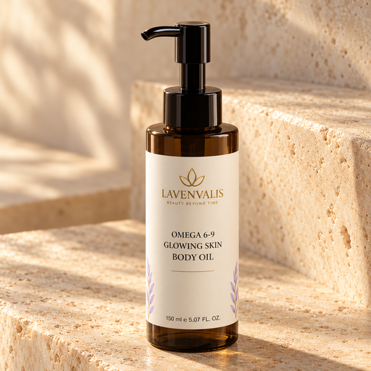 Lavenvalis Omega 6-9 Glowing Skin Body Oil 150 ml — pump detail