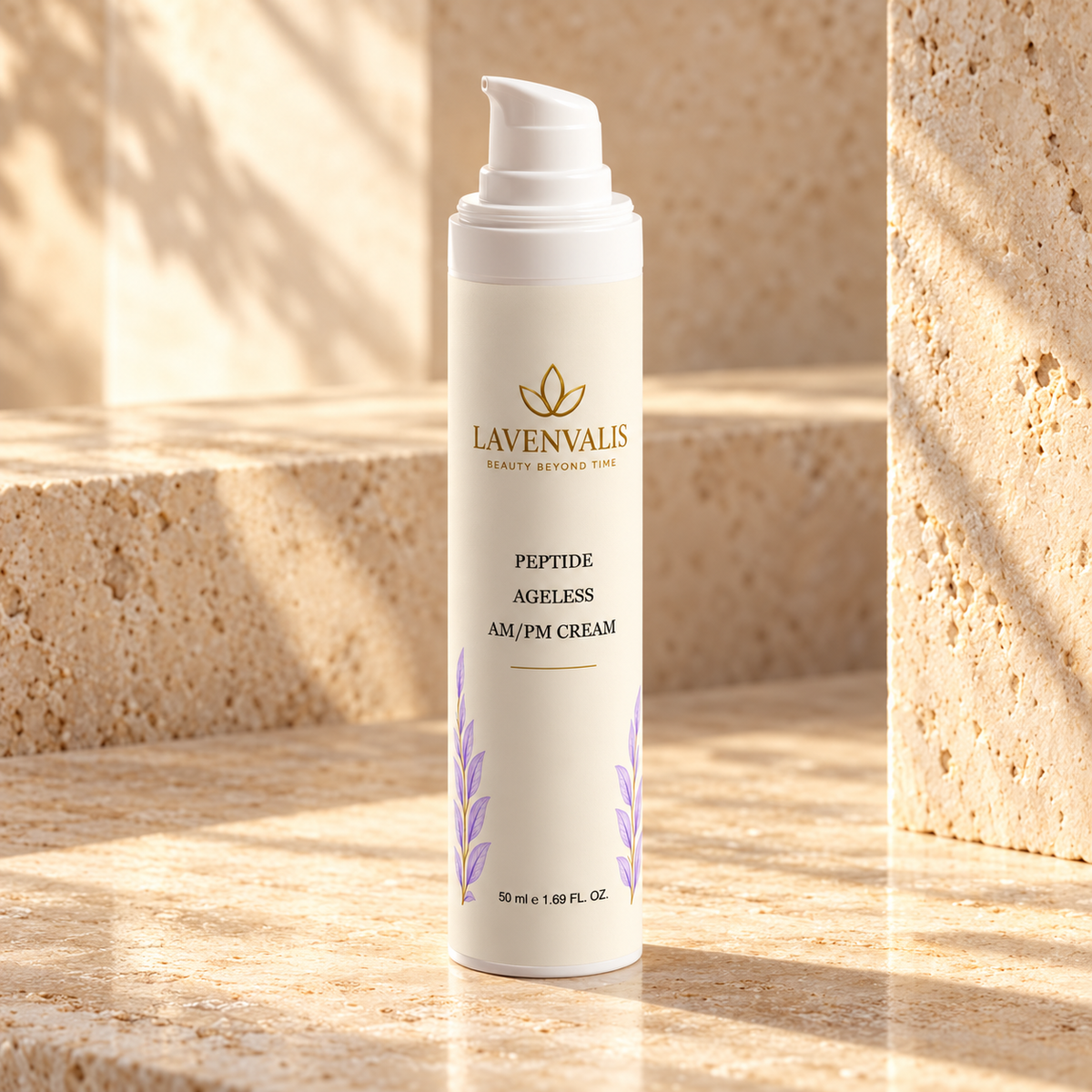 Lavenvalis Peptide Ageless AM/PM Cream 50 ml — front bottle