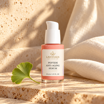 Lavenvalis Peptide Anti-Aging Serum 30 ml — ginkgo ingredient illustration
