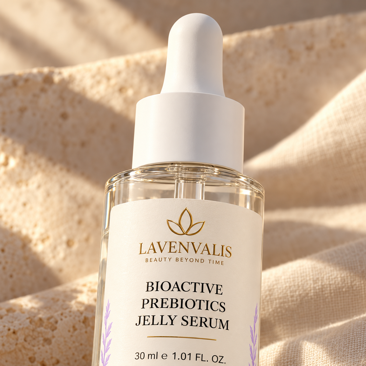 Lavenvalis Bioactive Prebiotics Jelly Serum 30 ml — label detail