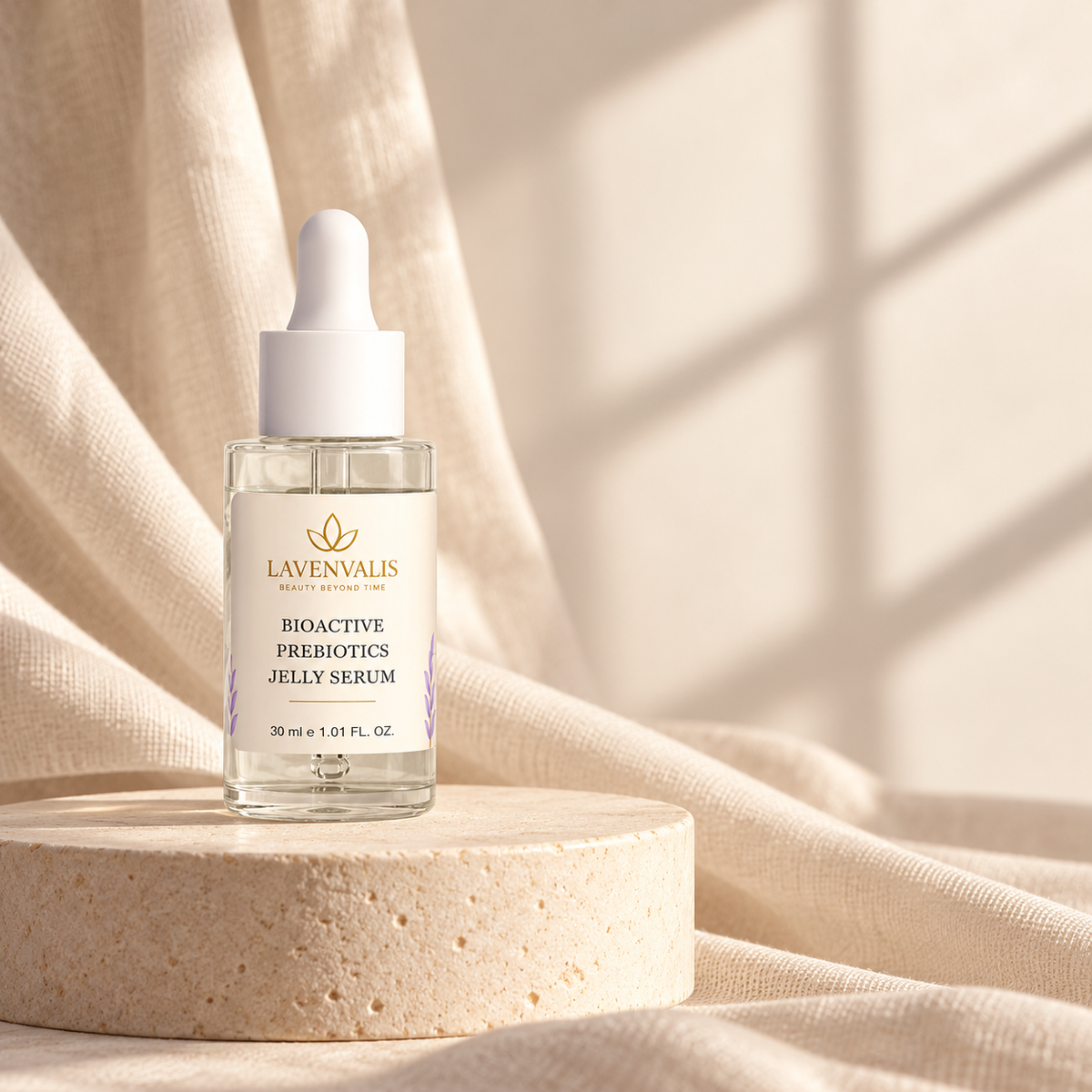 Lavenvalis Bioactive Prebiotics Jelly Serum 30 ml — editorial bottle composition
