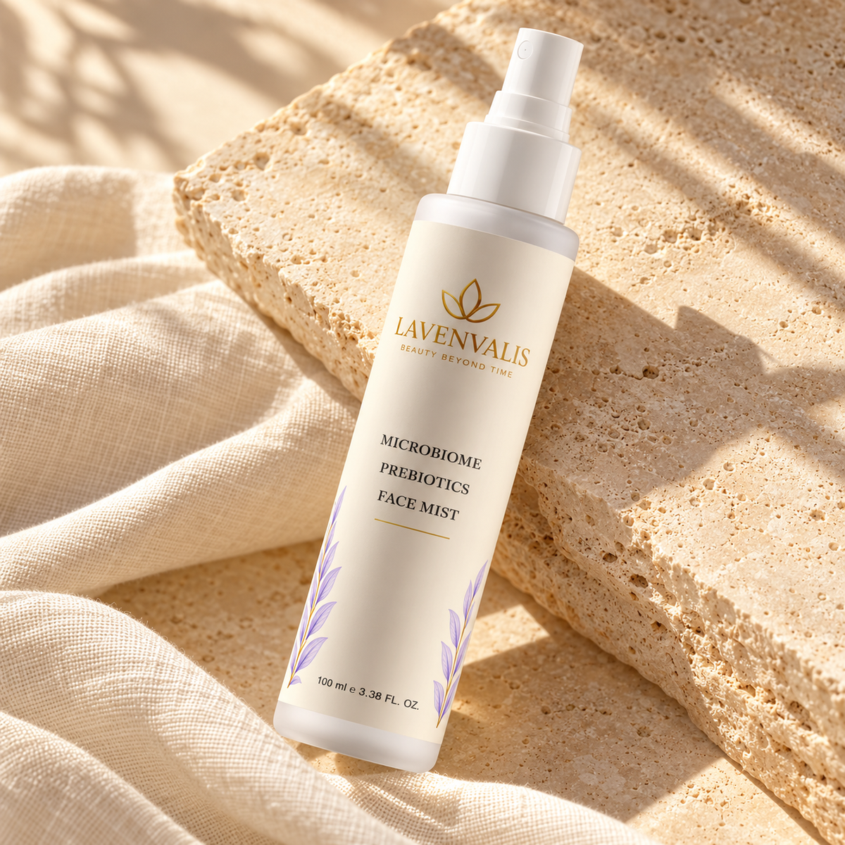 Lavenvalis Microbiome Prebiotics Face Mist 100 ml — angled view
