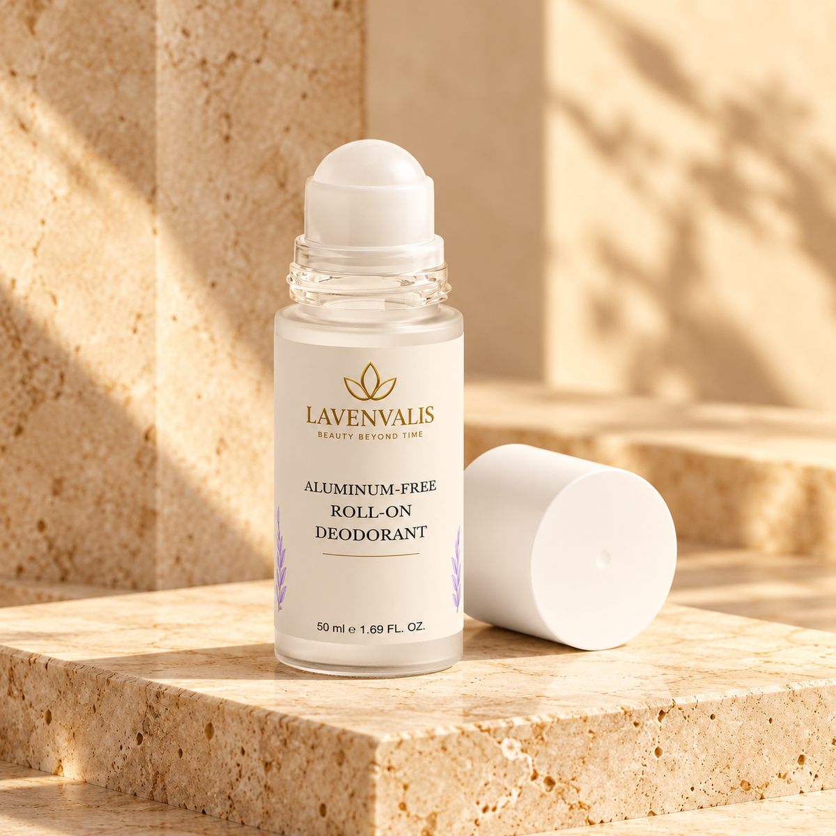 Lavenvalis Aluminum-free Roll-on Deodorant 50 ml — front bottle