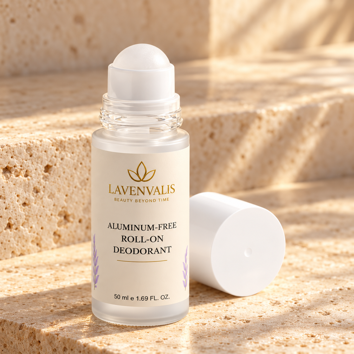 Lavenvalis Aluminum-free Roll-on Deodorant 50 ml — roller detail