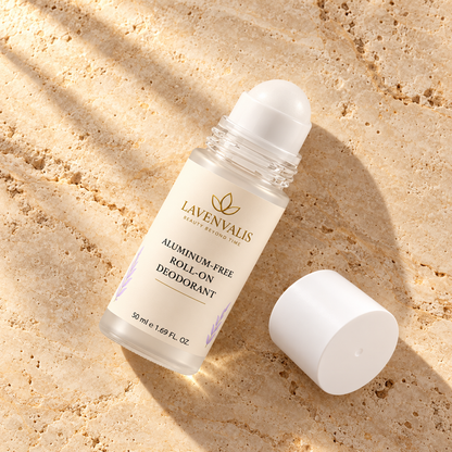 Lavenvalis Aluminum-free Roll-on Deodorant 50 ml — diagonal bottle