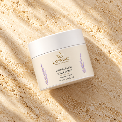 Lavenvalis Deep Cleanse Scalp Scrub Rosemary & Mint 170 ml — diagonal jar