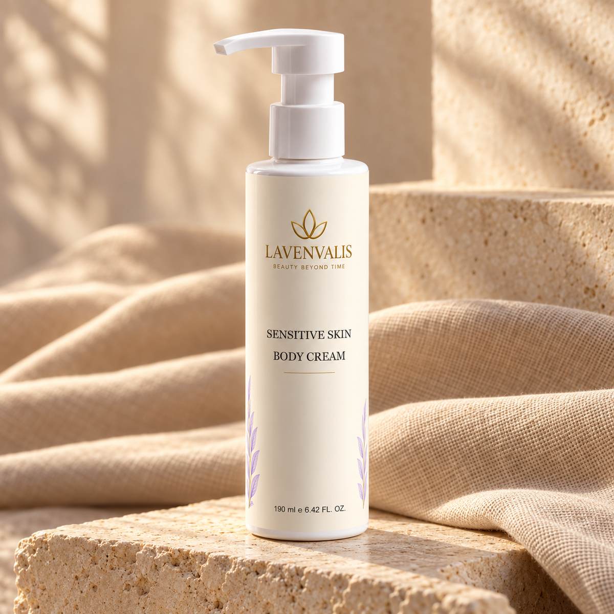 Lavenvalis Sensitive Skin Body Cream 190 ml — front hero