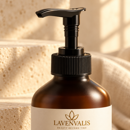 Lavenvalis Silk Skin Body Serum Spices & Sandalwood 270 ml — pump detail