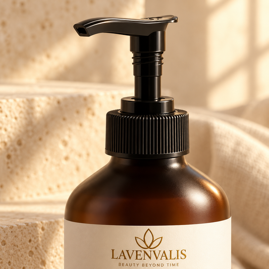 Lavenvalis Silk Skin Body Serum Spices & Sandalwood 270 ml — pump detail
