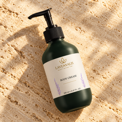 Lavenvalis Body Cream 280 ml — diagonal bottle