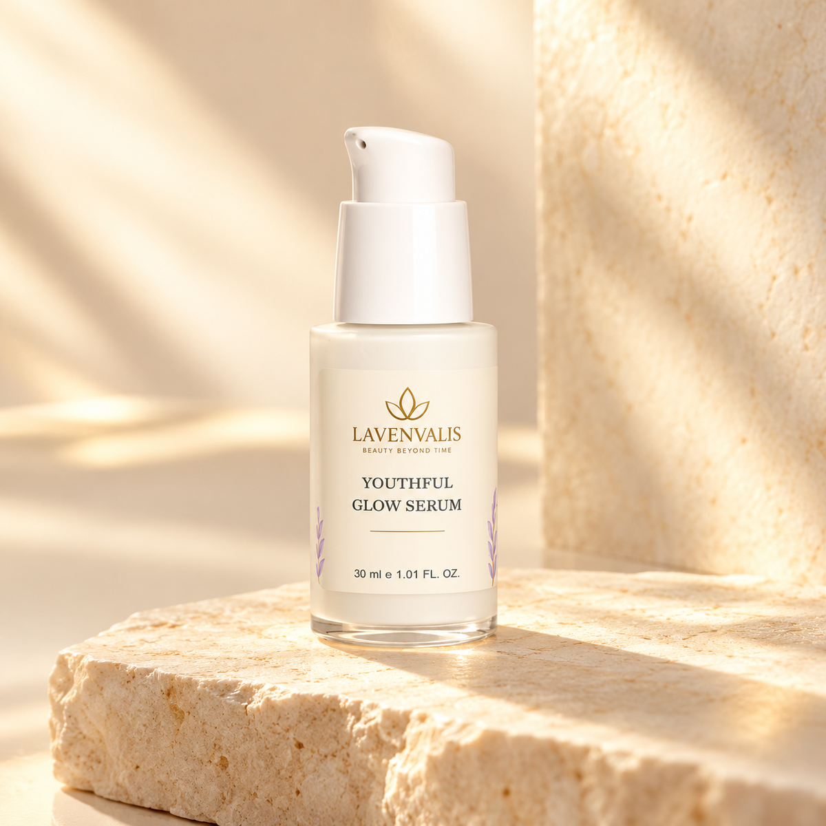 Lavenvalis Youthful Glow Serum 30 ml — campaign angle